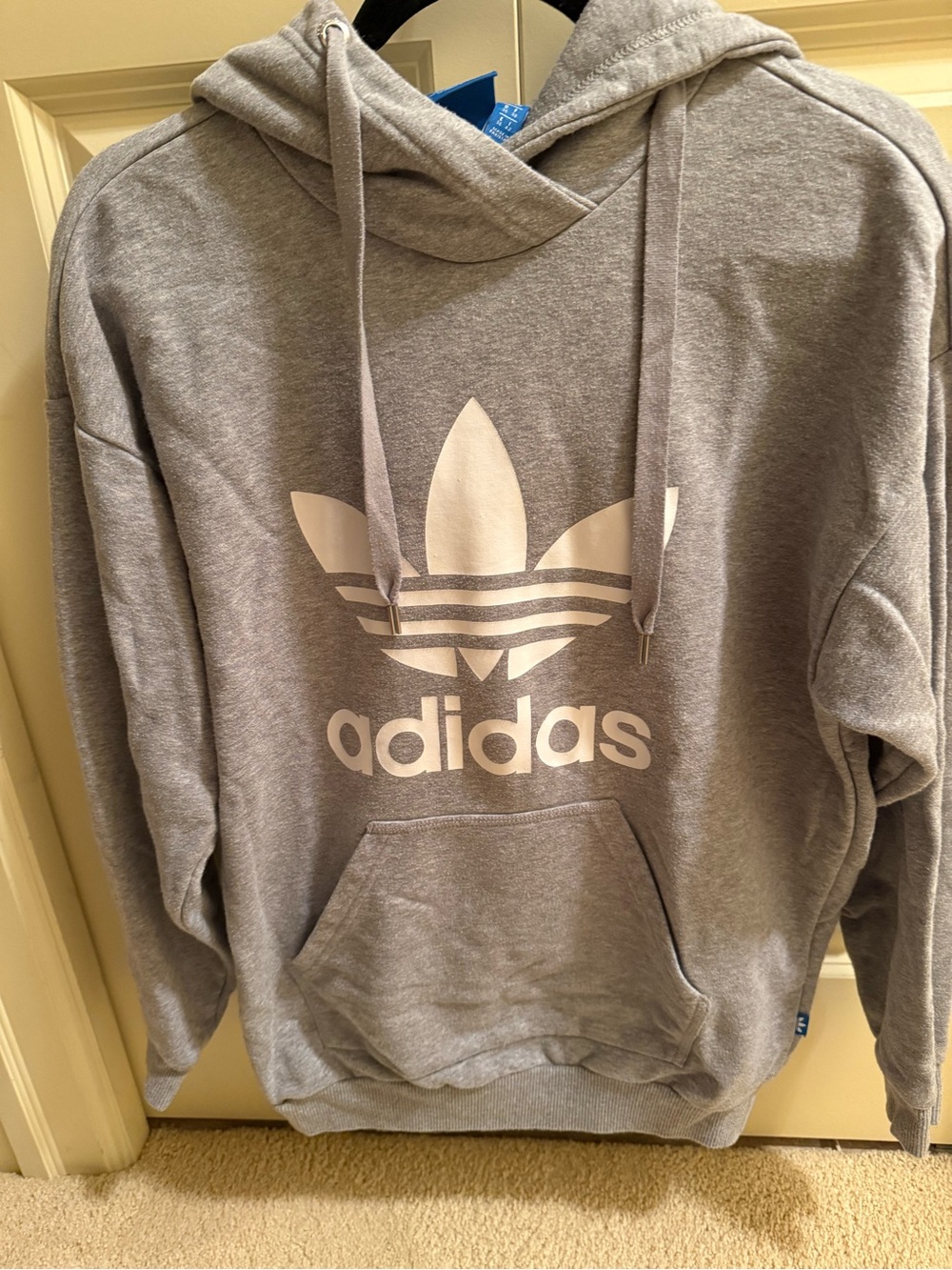 adidas Gray Hoodie Sweatshirt